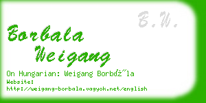 borbala weigang business card